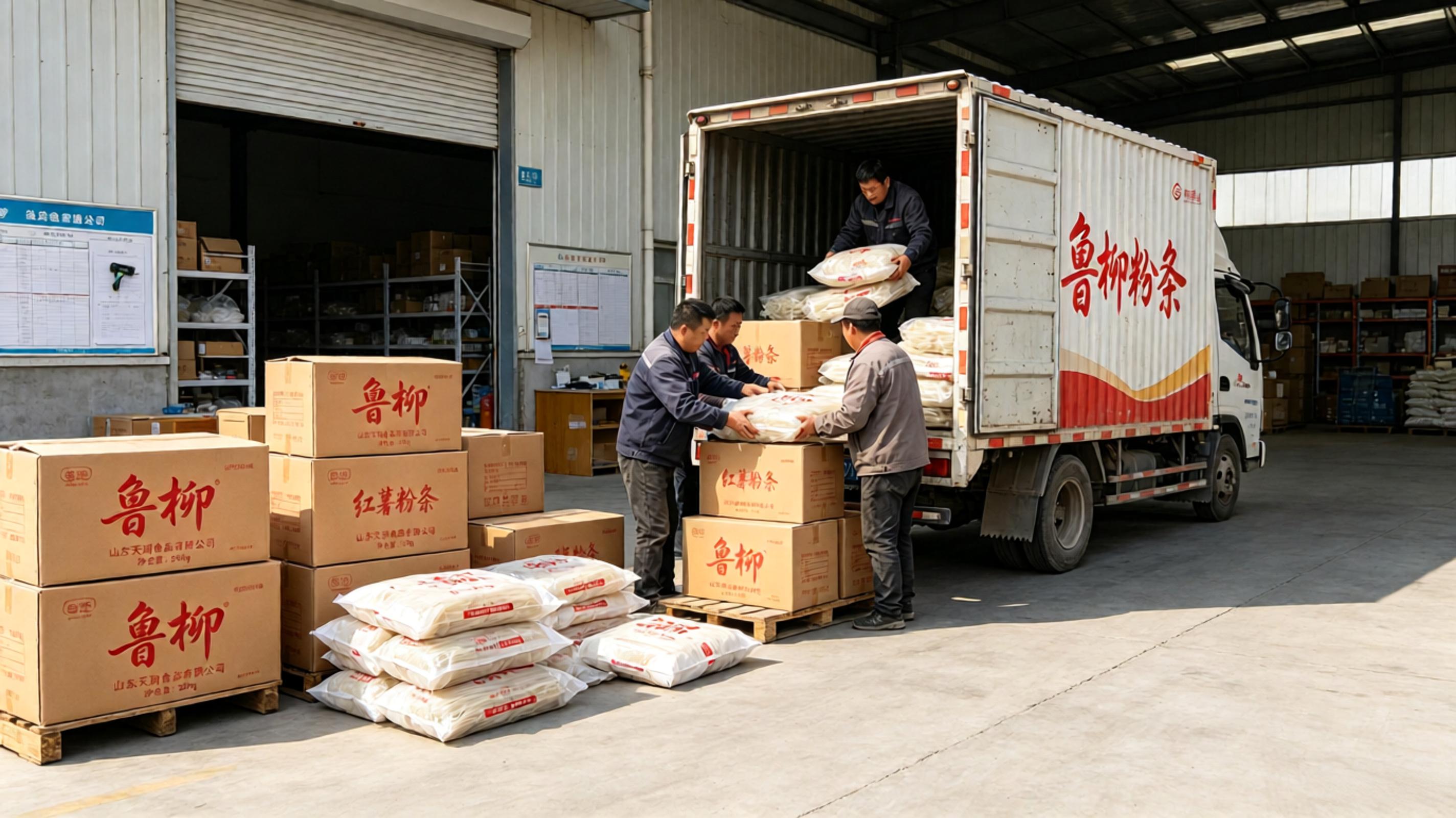 鲁柳红薯粉条发货实拍